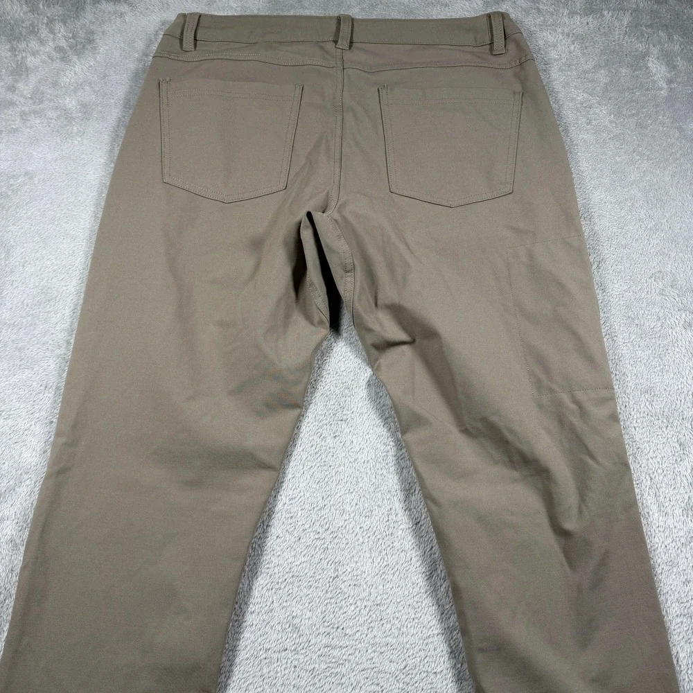 BYLT Premium Basics Everyday Pant 2.0 Mens 36T Brown Slim Fit Performance Chino